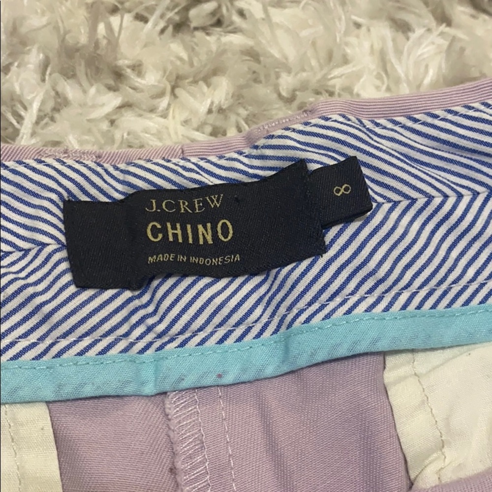 J crew purple chino shorts size 8 - Picture 3 of 5